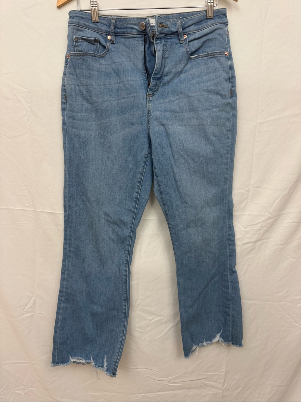 Classic Light Blue Women's Kick Crop Jeans